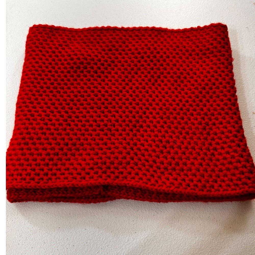 Gap Red Knit Neck Warmer winter assessory Scarf Snood One‎ Size